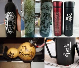 苏州昆山酒瓶葫芦工艺品激光雕刻机